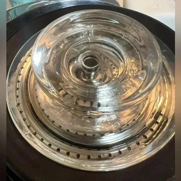 Vintage Corningware Percolator Platinum Filigree Silver Scroll 10 cup - Picture 11 of 13
